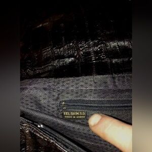 Vintage 70s-80s eel skin fashion purse